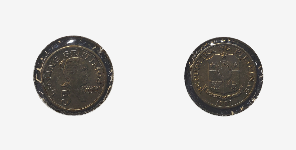 1967 KM197 5 sentimos coin