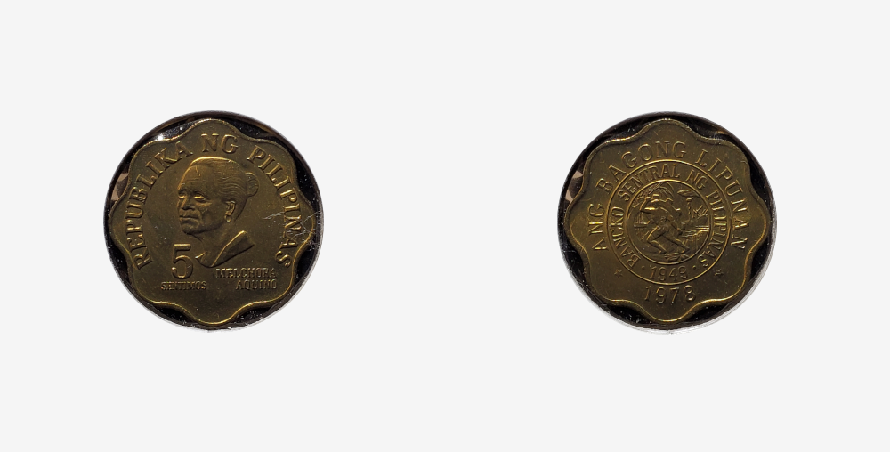 1978 KM205 5 sentimos coin