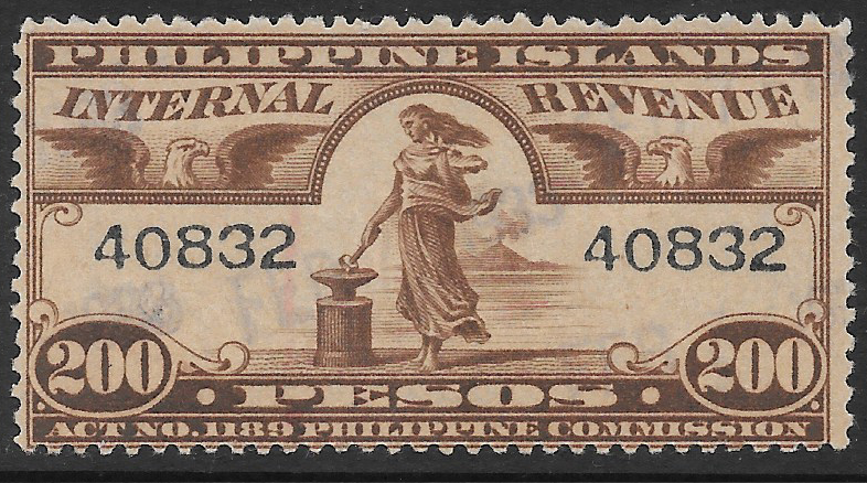 1930-31 200p Philippine Revenue Stamp