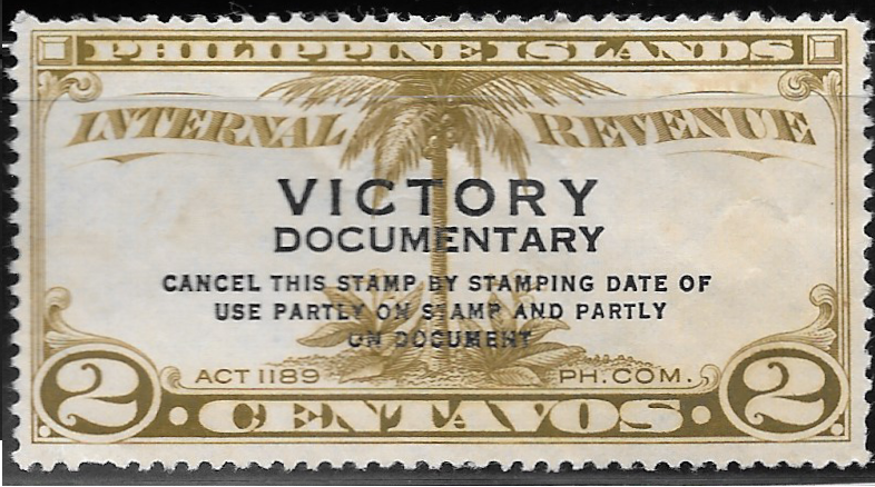 1945 2c Victory Revenue Philippine Stamp