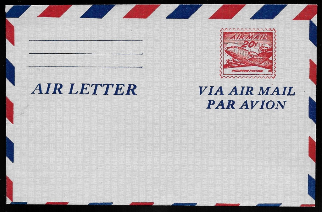 1949 Air Letter (Aerogramme), unused
