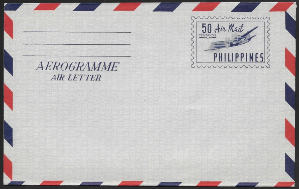 1955 Aerogramme, unused