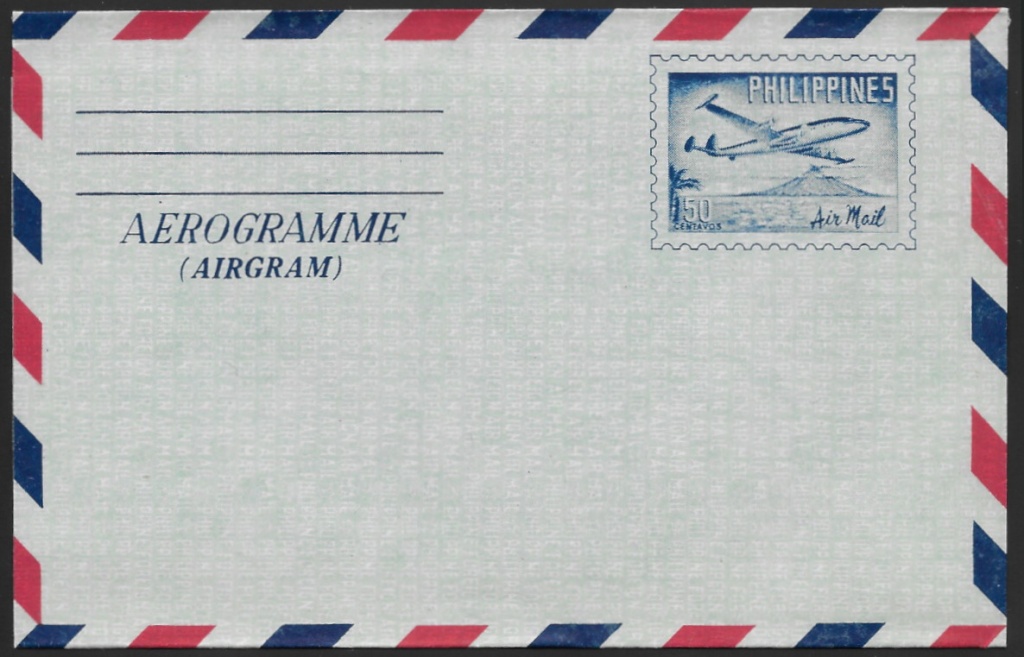 1956 Aerogramme, unused