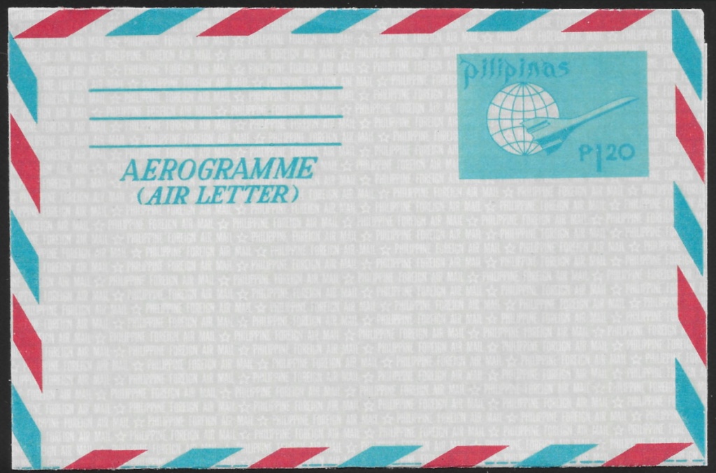 1973 Aerogramme, unused
