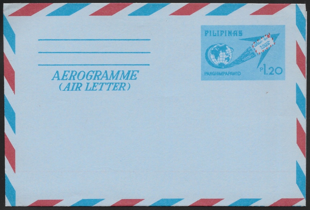 1975 Aerogramme, unused