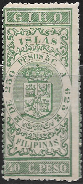 1880 - 40c Giro Revenue Stamp