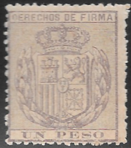 1894 - 1p Dercehos de Firma Revenue Stamp