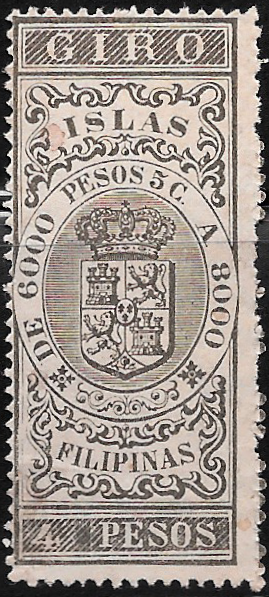 1894 - 4p Giro Revenue Stamp