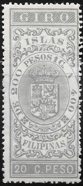 1896 - 20c Giro Revenue Stamp