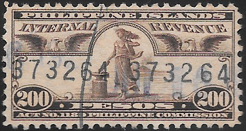 1917-27 200p Philippine Revenue Stamp