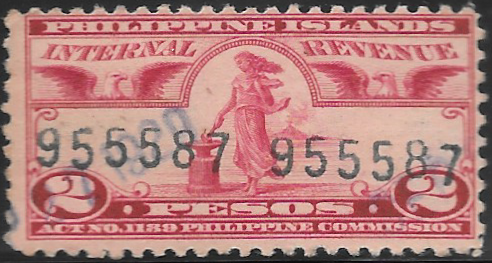 1917-27 2p Philippine Revenue Stamp