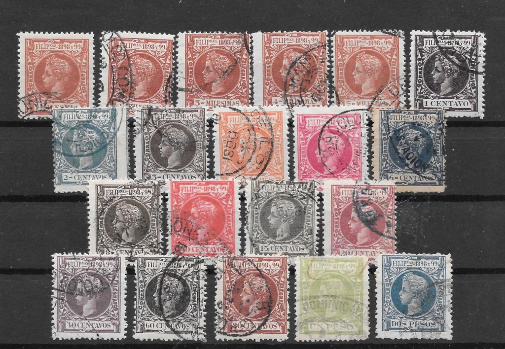Philippine 1898 Complete Set Used