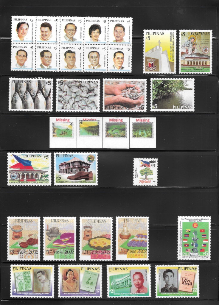 Philippines 2002 stamp set page 2