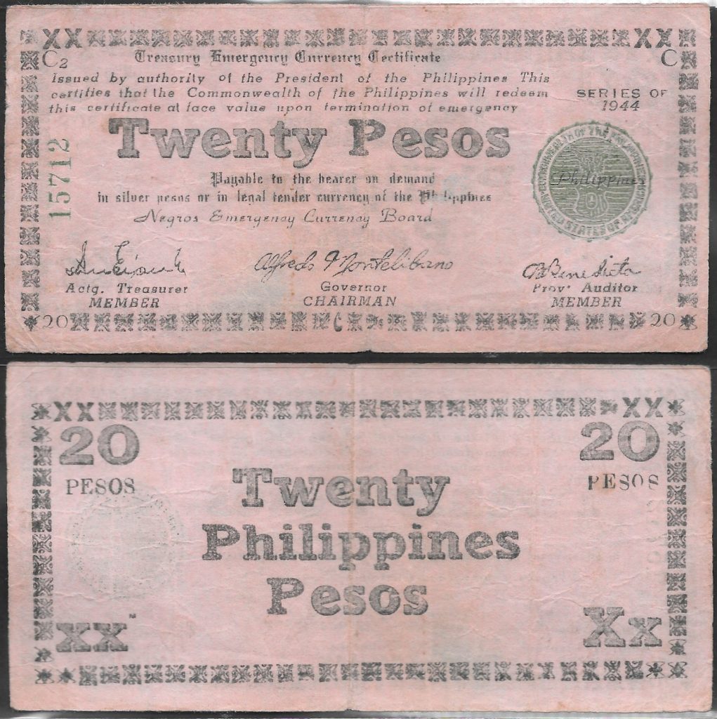 1944 Negros 20p