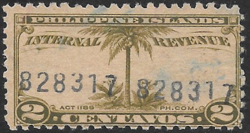 1928 2c Philippine Revenue Stamp