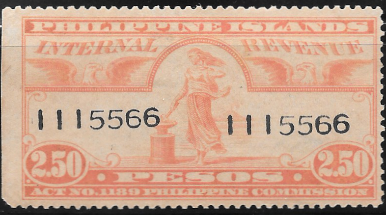 1934-37 2p50 Philippine Revenue Stamp