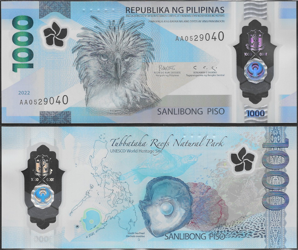 2022 1000 Piso Polymer Banknote