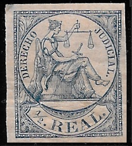 1865 - 1/2 real Derecho Judicial