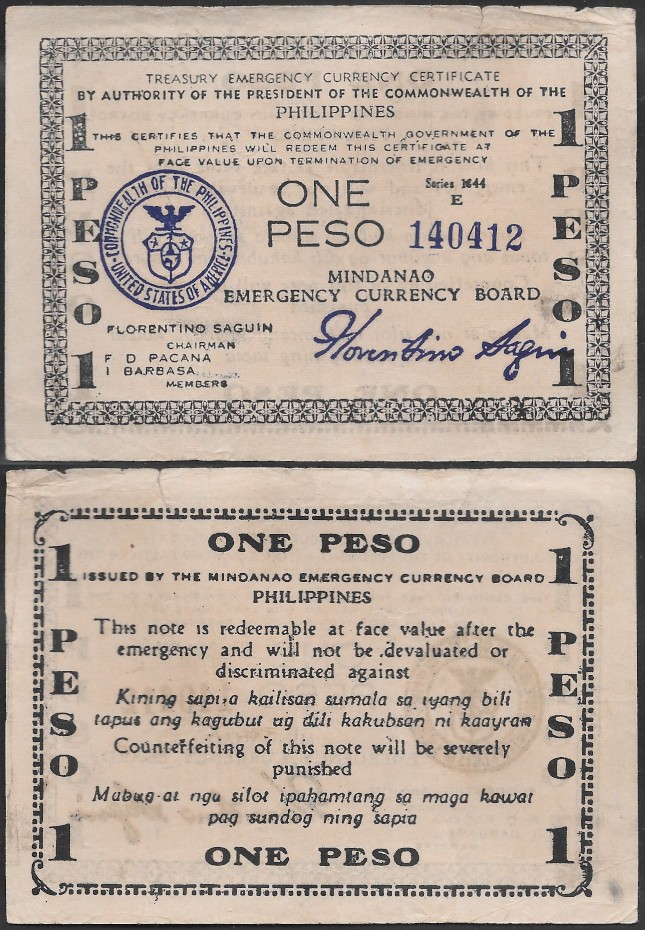 1944 Mindanao 1piso