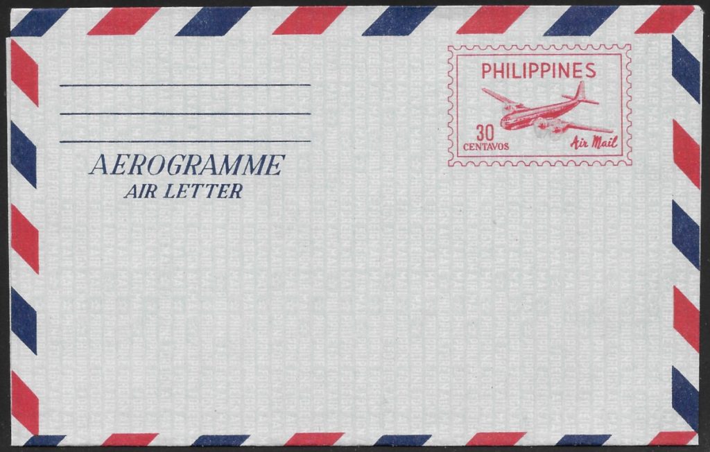 1954 Aerogramme, unused
