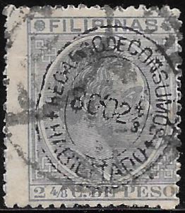 1888 Recargo de Consumas on postage Stamp