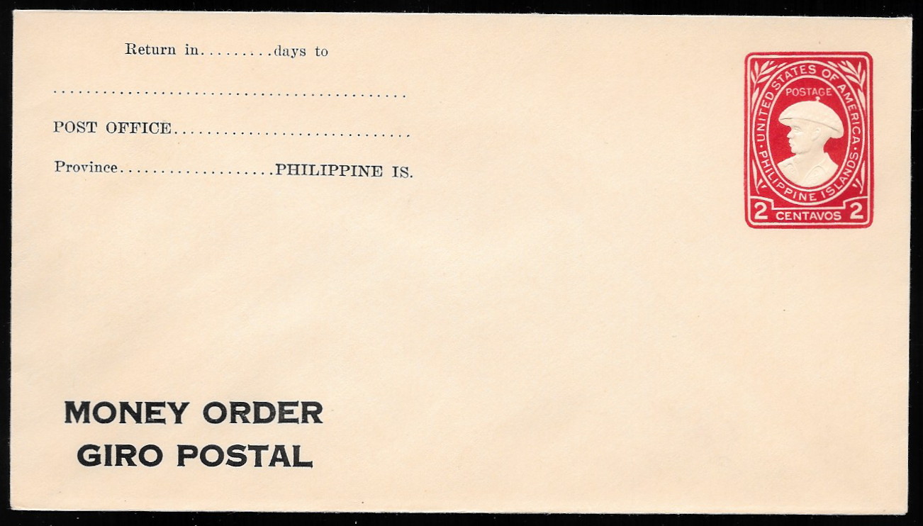 U41 Juan De La Cruze 2c Carmine Money Order With Address Fields