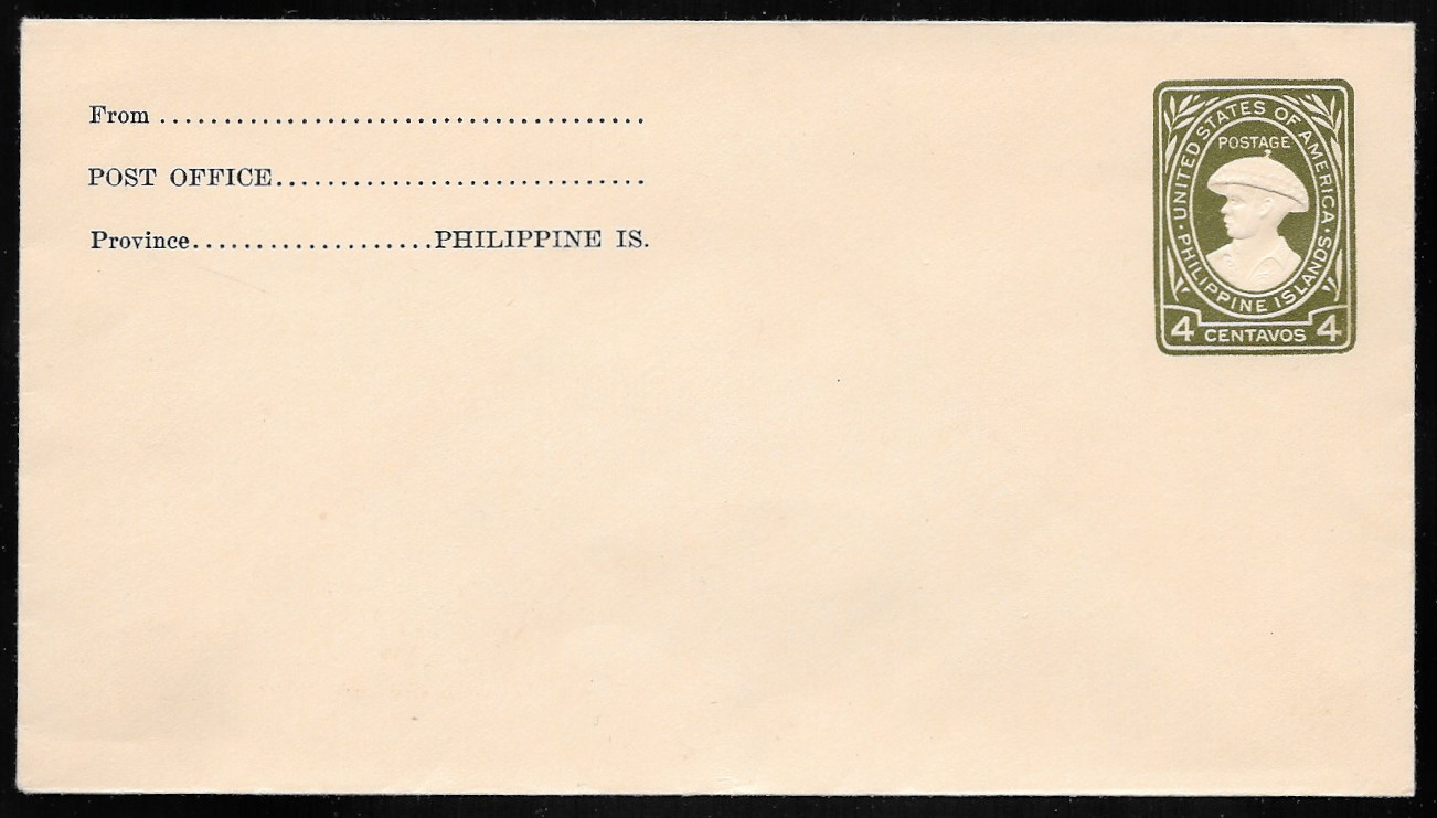 U42 Juan De La Cruze 4c Green with Return Address Fields