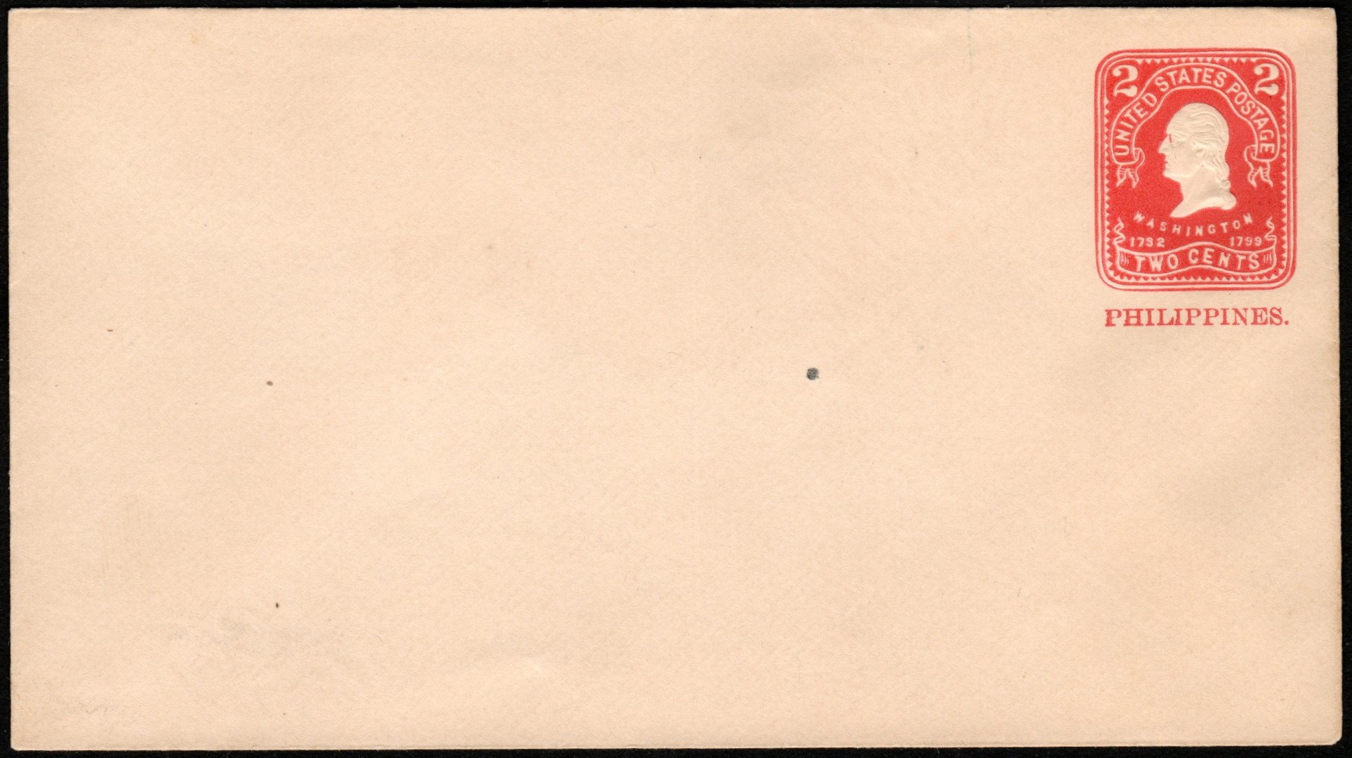 Scott:U28 / UPSS:41a Washington 2c red on white paper