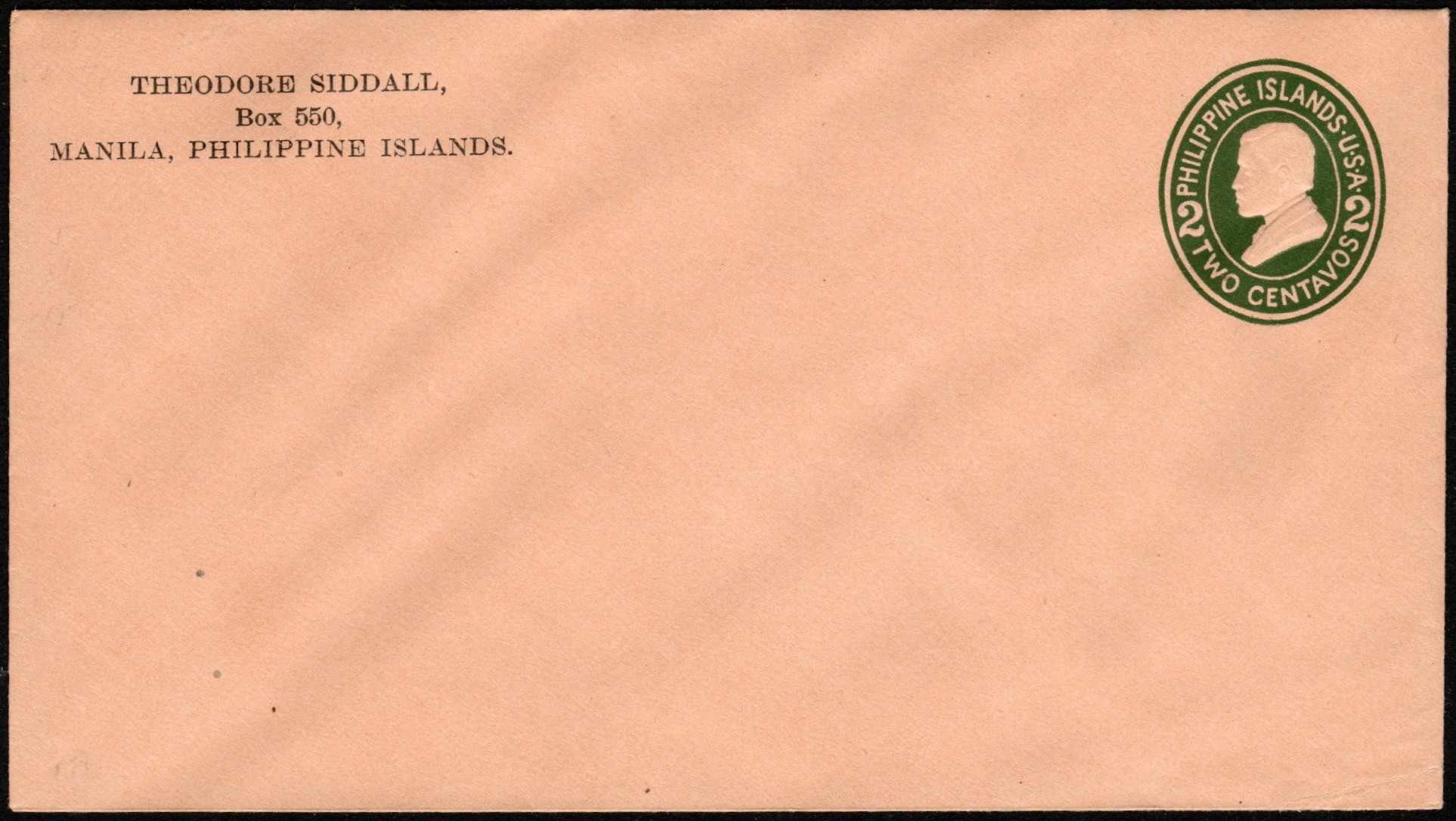 Scott:U32 / UPSS:72 - 2c Rizal in green on buff laid paper